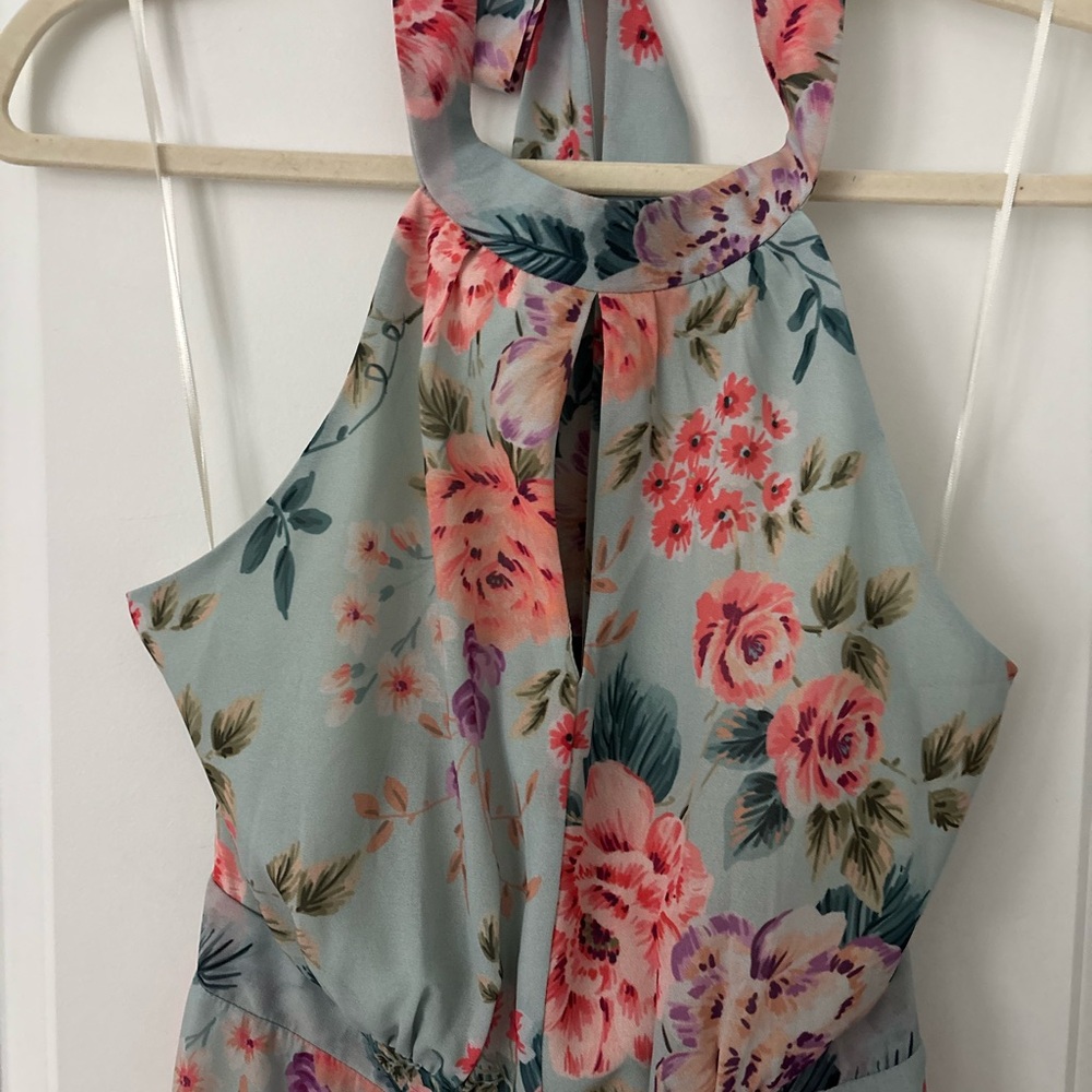 Yumi Kim High Demand Sweet Dawn Dusk Blue Floral Maxi Dress XS Spring Wedding - Picture 5 of 8